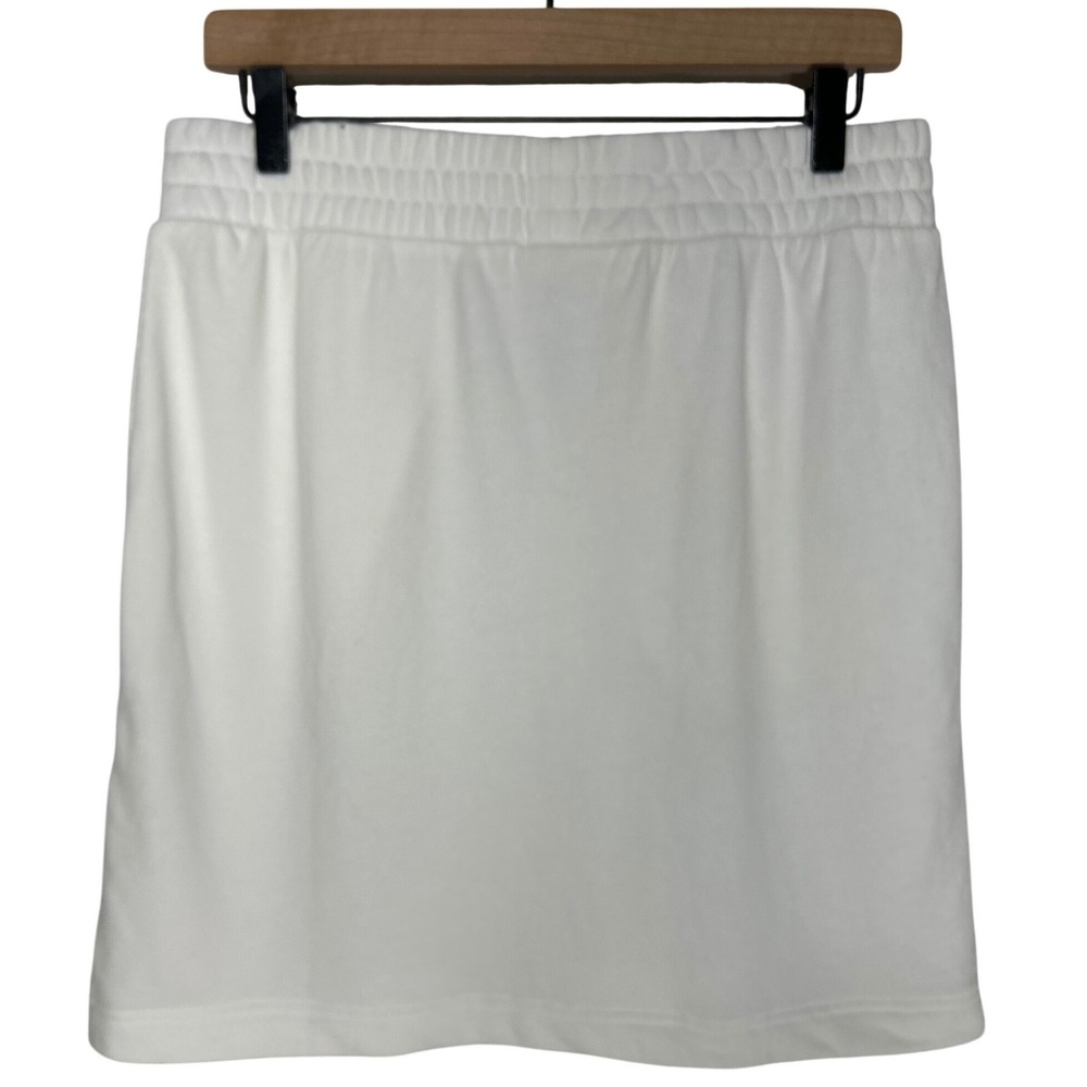 Lou & Grey White French Terry Mini Skirt Size L Poolside Cover Up - Picture 5 of 7